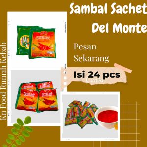 SAUS EXTRA HOT DELMONTE - SAUS SACHET 24 PCS