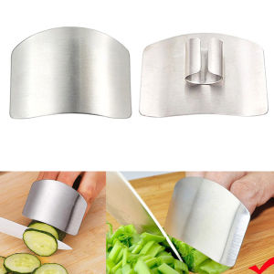【Free Shipping】Kitchen Finger Hand Protector Guard Stainless Steel Chop Slice Shield Cook Tools Vegetable Cutting Finger Guard