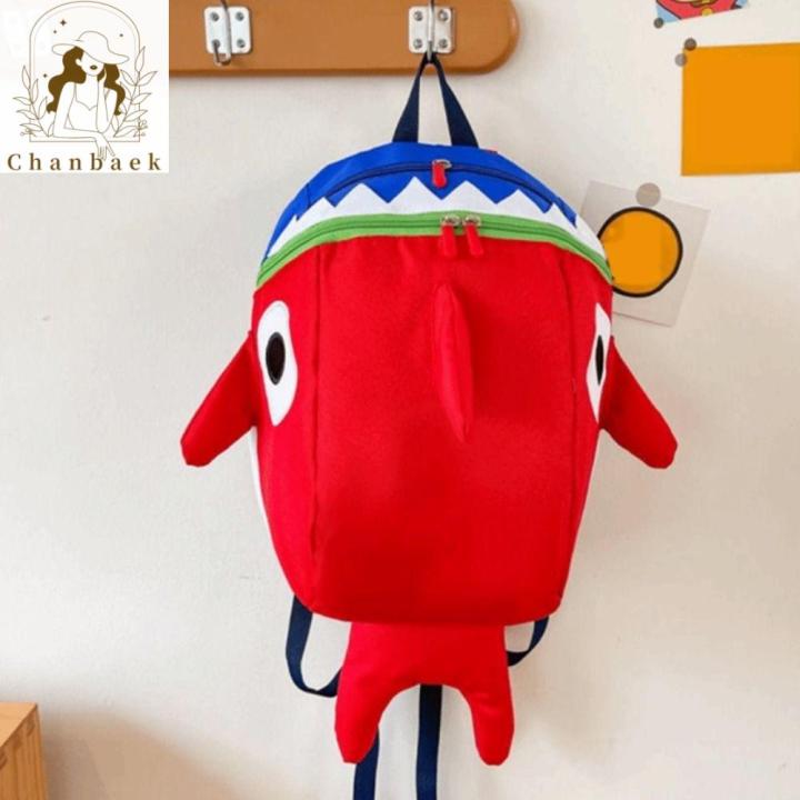 CHANBAEK Hình Cá Mập Túi hoạt hình cá mập Đầy màu sắc Dễ thương Túi đeo ...