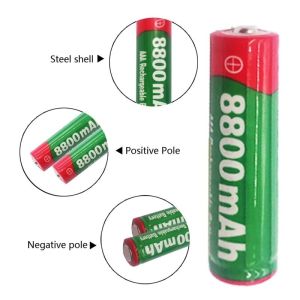 High quality 1.5V AA 9800mAh Alkaline Rechargeable Battery with It is for portable band and television remotes clocks and radios