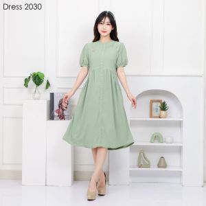 VIOREN Dress outfit simple lengan pendek elegan bahan Bublel spandek premium dress kekinian (30)
