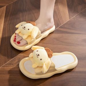 CHARMI Cinnamoroll Kawaii Girls Slippers Anime Anti-Slip Dormitory Slippers Casual Cartoon Household Shoes Home