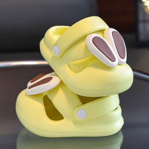 Childrens slippers summer cartooncute soft-soled non-slip Rabbit ears Round ToeOpen children girls Sandals