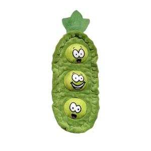 Engaging Squeaky Dog Toy with Crinkle Paper and Pea Ball for Interactive Play Enrichment