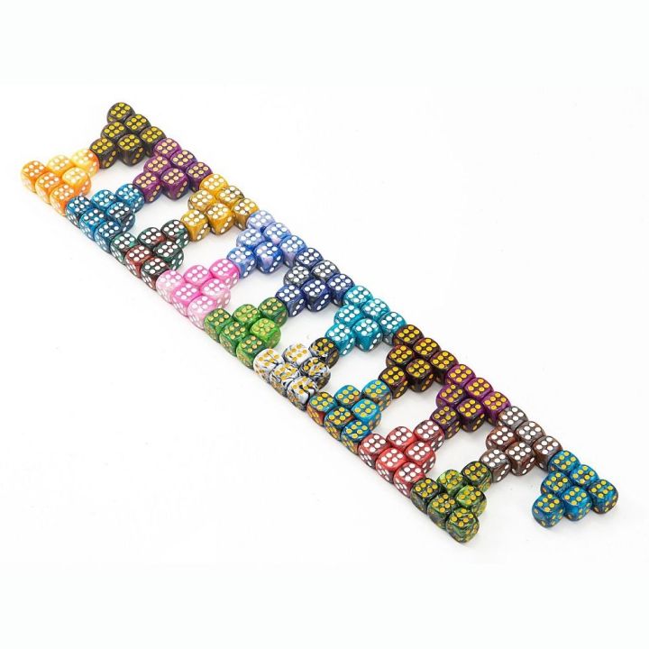ANGUIS 10Pcs/set Role-Playing DND Dice Translucent Colors D6 12mm ...