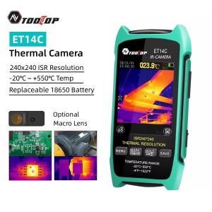 TOOLTOP ET14C 2.8-inch Thermal Imager with Macro Lens -20~550℃ thermography PC Software Analysis Electrical Infrared Camera
