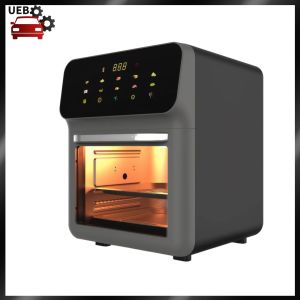 [Ueb Wholesale Mall] Multi-Function Non-Oil Fryer 80-200 C Smokeless Fryer 0-60min Timing Electric Oven Visible Window for Defrosting Baking Grilling