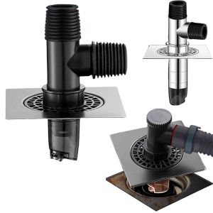 FDHJWSFD Double Purpose Washing Machine Floor Drain Anti Overflow Quick Drainage Sink Elbow Pipe Connector Convenient Deodorant Sewer Hose Adapter Toilet
