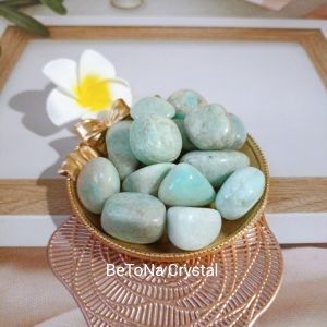 Viên đá Amazonite (đá thiên hà) đá thanh tẩy