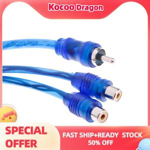 Kocoo 1ชิ้น RCA ตัวเมียถึงตัวผู้ตัวแยกสัญญาณเสียงสเตอริโอ Y อะแดปเตอร์สายเคเบิลเชื่อมต่อ