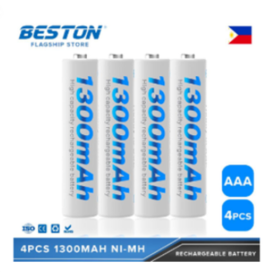 4pcs Beston Pack AAA 1300mAh Ni-MH Rechargeable Batteries