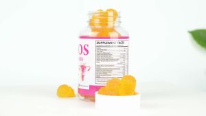 PCOS Gummies Helps Menstrual Cycle Health 60 Count PCOS Vitamin Gummies for Healthy Ovulation and Fertility Supports Women Hormonal Balance & Reproductive Health PCOS Gummies Vegan Orange Flavor