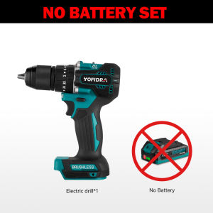 13mm Brushless Electric Drill 35+3 Torque Cordless Electric Screwdriver Rechargeable Home DIY Power Tool For Makita 18V Battery