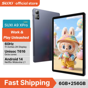 SUXI A9 XPro tablet Ai 11i nch 2k Display 14+256GB 7000mAh Unisoc T616 4G LTE Dual card Quad Speakers Android 14 for kids game Pad Cod
