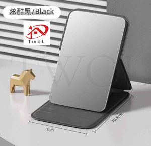 TWOL SHOP 1pcs Small Mirror Portable Mirror Mini Makeup Mirror Folding Makeup Mirror Student Dormitory Mirror