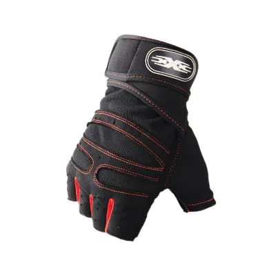 【2PCS】Sports Training Gloves Fitness Weight Lifting M/L/XL Hand Protect Heavyweight Workout Exercise Gloves Breathable Men Half-Finger Gloves