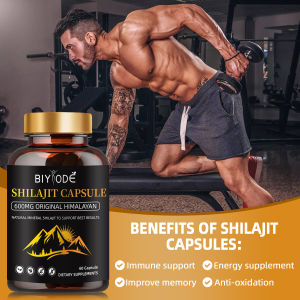 [SG Seller] BIYODE Pure Shilajit Veg Capsules Plant Nutrients for Energy Immune Support Vitality