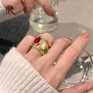 Frascati New Gold Color Open Rings Fashion Jewelry For Girls Exquisite Finger Accessories