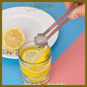 [Valitoo] คลิปหนีบอาหารขนาดเล็กทำจากสแตนเลสสำหรับคีบน้ำแข็งก้อนน้ำตาลน่ารักใช้ตกแต่งขนมอบเค้กขนมหวาน