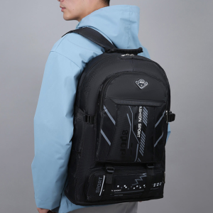 ZEFAN 【COD】กระเป๋าเดินทางข้ามพรมแดนใหม่กระเป๋าเป้สะพายหลังกลางแจ้งที่มีความจุใหญ่และกระเป๋าเป้สะพายหลังที่ขยายได้สำหรับการทำงานกลางแจ