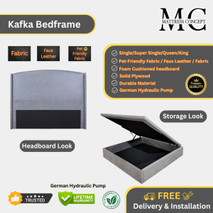Mattress Concept Kafka Storage Bedframe Pet Friendly Fabric/FauxLeather/Fabric All Size Available