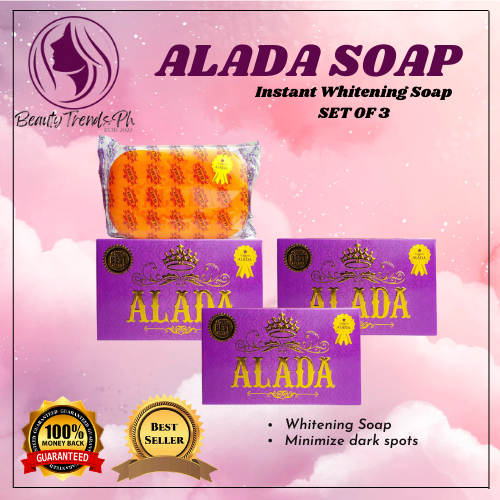 BEST SELLING THAILAND SOAP LADA SET OF 3 BODY CARE INSTANT