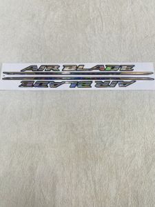 Tem cặp chữ nổi dán xe máy Honda Airblade 2009 kiểu zin theo xe siêu đẹp