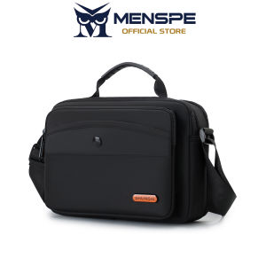 MENSPE Mens Shoulder Bag Cross Body Bag Waterproof Travel Bag Business Large Capacity Handbag Casual Bag Fashion Leisure Sport Street Bag for College Student