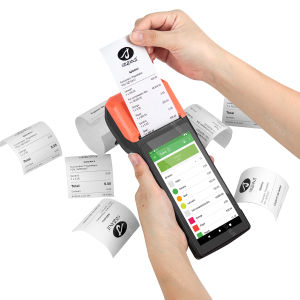 Android 13 14  Android 8.1 Handheld POS Terminal Built-in 58mm Thermal Receipt Bill Printer NFC Bluetooth Wireless POS PDA free APP Loyverse Pos System Machine All-in-one