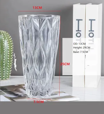 Nordic Transparent Glass Vases Plant Bottle Flower Pot Creative Hydroponic Terrarium Container Table Fish Container