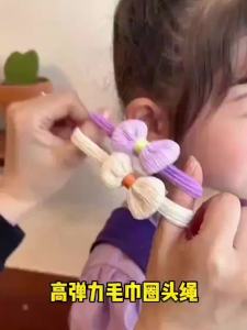 Childrens Rubber Band Does Not Hurt Hair Flower Style Hair Band Tie Hair Girls Headdress Girl Hair Band Tie Ponytail Rubber Band