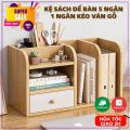 Kệ Sách Gỗ Để Bàn Trang Trí - Giá Sách Mini - Kệ Sách Mini - Kệ Sách Để Bàn - Kệ Gỗ Trưng Bày Trang Trí Để Bàn - Kệ Sách Để Bàn Làm Việc Lắp Ghép Đa Năng. 