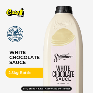 Easy Signature Premium White Chocolate Sauce 2.2kg - Thick Topping for Milk Tea Frappe | Business Use