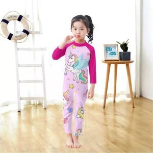 Baju Renang Anak Perempuan Lengan Panjang Usia 3 4 5 6 7 8 9 10 Motif Unicorn