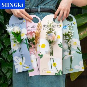 [COD] 🔥🔥🔥SHNGki 5 cái cầm tay bó hoa Bao bì hộp giấy hoa thẻ hoa sắp xếp giấy Valentine của ngày lễ hội Nguồn cung cấp