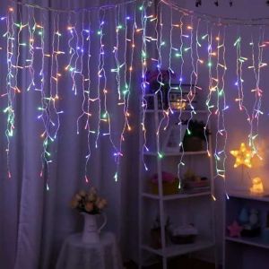 Christmas decoration 4M 96LED Light Strip Waterproof fairy light Christmas decoration Warna Warni Lampu raya 装饰灯串 Lampu led Connectable led light