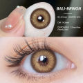 BALI Gray 1 pair color contact lenses 14.2mm brown contact lens use yearly. 