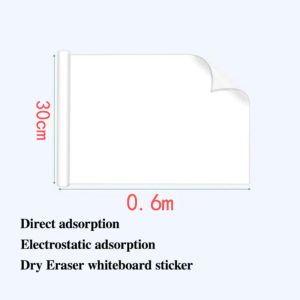 ALLLUCK PVC Miếng dán tường bảng trắng Tĩnh điện Không dùng keo Bảng trắng viết khô Chất lượng cao Lớp viết PP Bảng dán tĩnh điện Trẻ em vẽ tranh