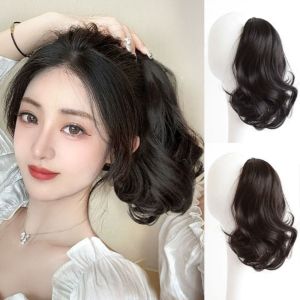 HEALMEYOU Lượn sóng Tóc giả đuôi ngựa Nối tóc Xoăn Kẹp tóc đuôi ngựa Sợi chịu nhiệt Dây Rút Tóc đuôi ngựa Bé gái