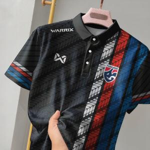 เสื้อโปโลสีดำ เสื้อสีดำ เสื้อโปโลผู้ชาย เสื้อลายไทย 30 วันไว้ทุกข์ เสื้อโปโล เสื้อโปโลชาย ใส่ทำงาน ผ้าไมโครเกรดเอ เนื้อผ้านุ่มลื่น เย็นสบาย