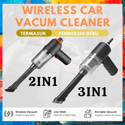 Vacuum Cleaner Portable Alat Penyedot Debu Serbaguna / Alat Penyedot Debu Mobil / Vacum Cleaner LED Rechargeable / Car Vacum 2 In 1 Cleaner