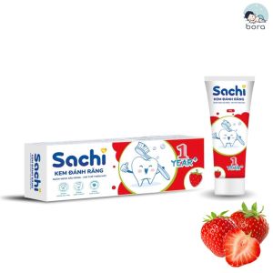 Kem đánh răng Sachi 60g làm sạch ngừa sâu răng khử mùi hôi miệng cho bé