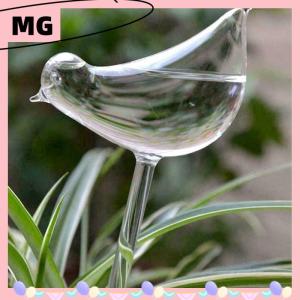 【Magical House】[ New Hot Fashion] Plant Waterer Self Watering Globes Bird Shape Hand Blown Clear Aqua Bulbs