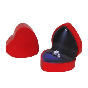 Heart Shape LED Ring Box