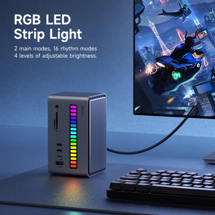 Hagibis%20Dual%20USB%20C%20Docking%20Station%20Triple%20Monitor%20LED%20Strip%20Light%20USB-C%20Hub%20Type-C%20Adapter%20With%208K%20DP&HDMI%20M.2%20SSD%20Enclosure%20100W%20PD%20USB%203.1%20For%20MacBook%20Air%20Pro%20Laptop%20-%20Image%203