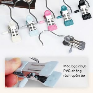 KẸP MÓC TREO ĐỒ INOX | COMBO 10 CÁI | KẸP PHƠI QUẦN ÁO KHĂN TẤT | ĐỒ GIA DỤNG NHÀ CỬA GỌN GÀNG