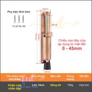Chốt chặn cửa chống va đập 2 chiều chân đạp giữ cánh cửa có lẫy mở tiện lợi chặn cửa hợp kim kẽm có thể dừng mọi vị trí
