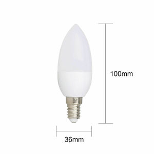 20Pcs Pack 220V LED Candle Bulbs 3W Replacement Lamps E12 E14 E27 B22 B15 Socket Warm Cool Natural White For Crystal Chandeliers Wall Sconces Bedroom Lighting
