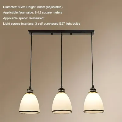 New Model Restaurant Pendant Lamp - Three-head Modern And Simple Dining Table For The Living Room. Trendy And Luxurious Creative Home Lighting Fixture.
