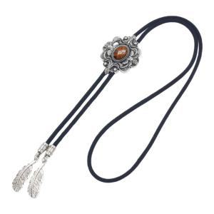 Tinh Tế Đá Bolo Tie Cao Bồi Punk Cà Vạt Phương Tây Bolo Tie Khắc Quyến Rũ Bolo Tie Cao Bồi Cho Áo Sơ Mi Jeans